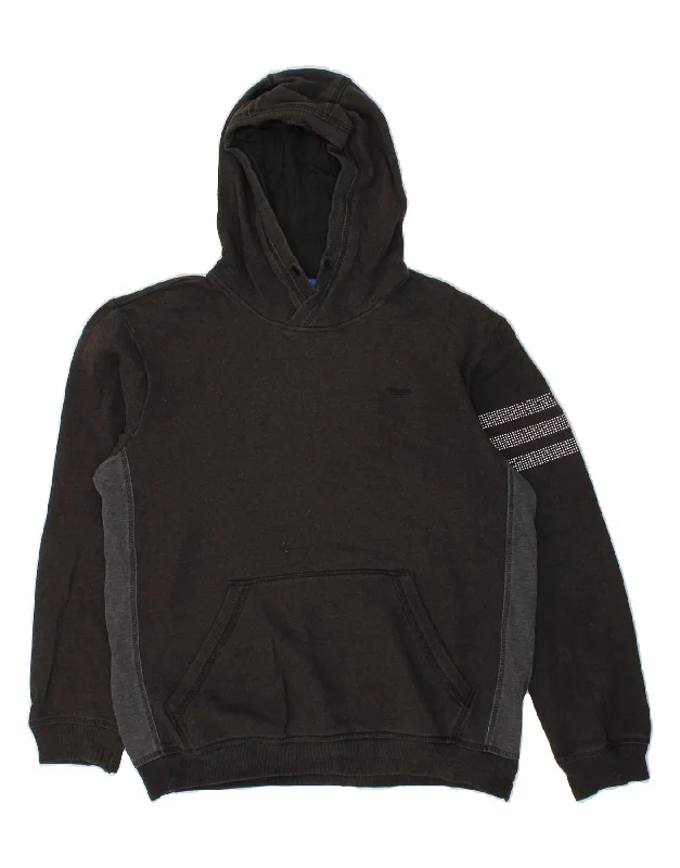 ADIDAS Mens Hoodie Jumper Medium Grey Colourblock Cotton Hoodie with Camouflage Military Edgy ADIDAS Mens Hoodie Jumper Medium Grey Colourblock Cotton Hoodie with Camouflage Military Edgy