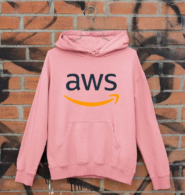 Amazon AWS Unisex Hoodie for Men/Women Hoodie with Side Slits Relaxed Casual