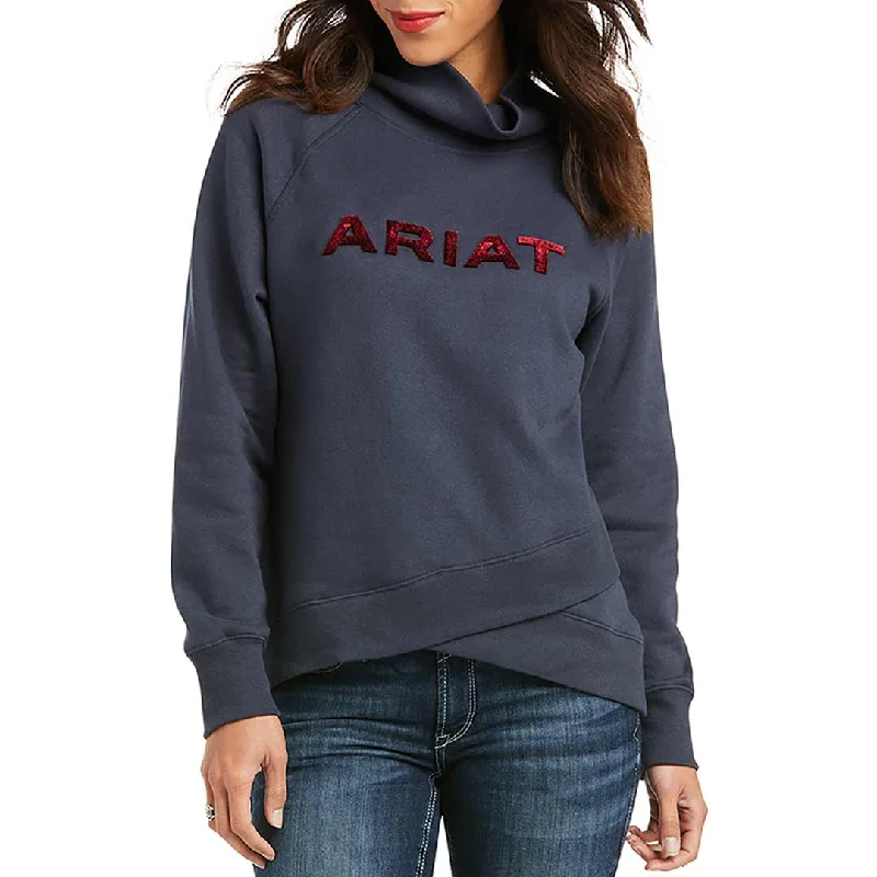 Ariat Women's REAL Crossover Sweatshirt Hoodie with Mesh Breathable Sporty