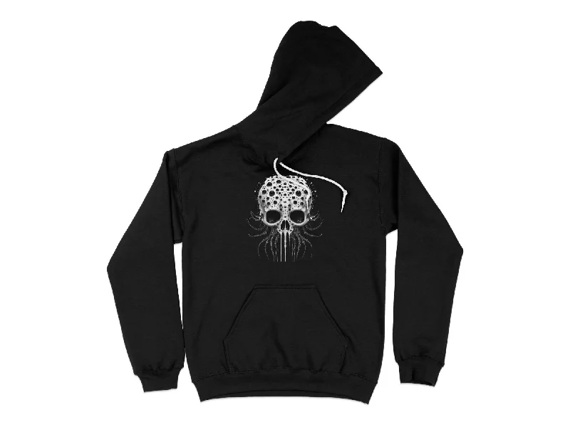 Blackhem Specter Skull Hoodie Hoodie with Longline Fit Extended Stylish