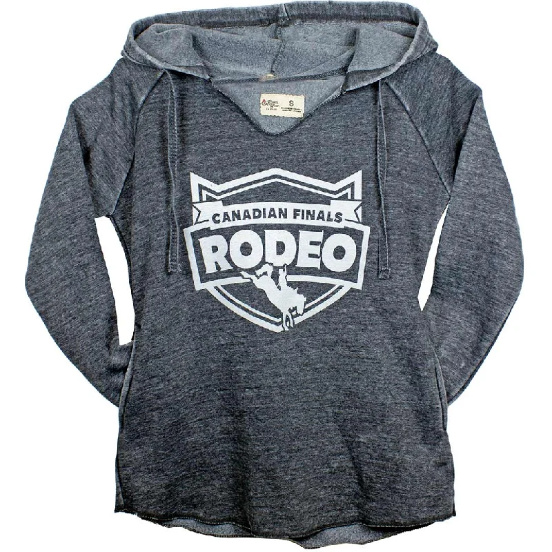 Canadian Finals Rodeo Women's Logo Graphic Hoodie Hoodie with Cropped Fit Short Trendy Canadian Finals Rodeo Women's Logo Graphic Hoodie Hoodie with Cropped Fit Short Trendy