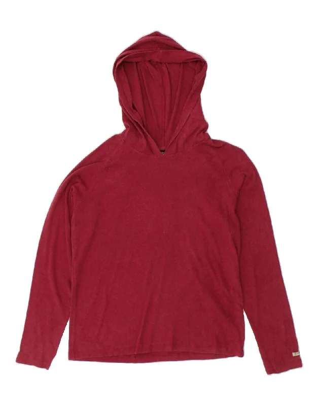 COLUMBIA Womens Hoodie Jumper UK 18 XL Red Cotton Oversized Hoodie Comfort Casual