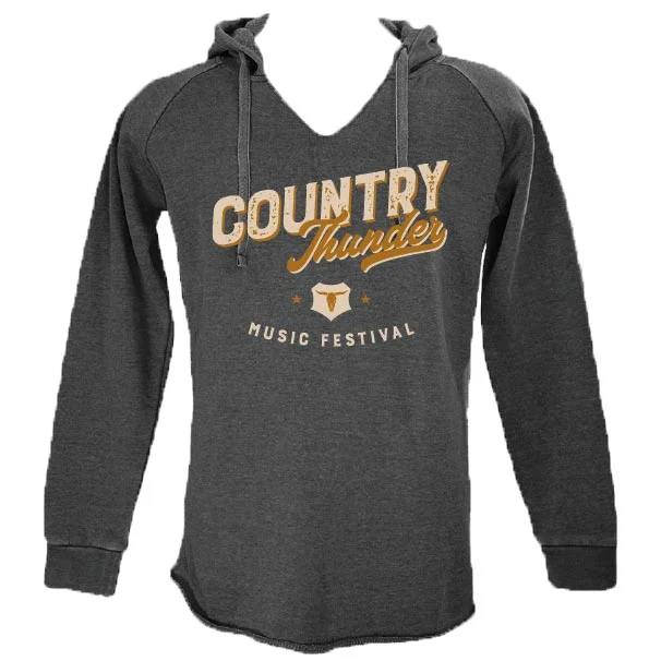 Country Thunder Women's Retro Logo Graphic Hoodie Cotton Hoodie Fleece Lining Warmth Country Thunder Women's Retro Logo Graphic Hoodie Cotton Hoodie Fleece Lining Warmth