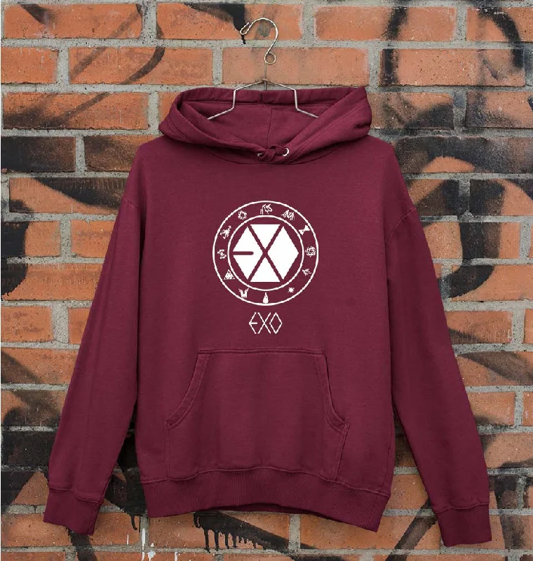 EXO Unisex Hoodie for Men/Women Hoodie with Back Slit Movement Comfort