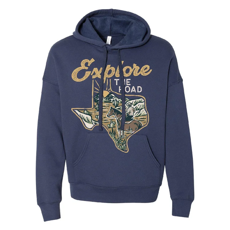 Explore the Road Texas Drop Shoulder Hoodie