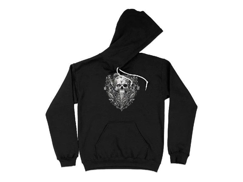 Grunge Skull Unisex Hoodie Hoodie Crop Top Short Trendy