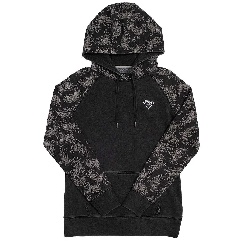 Hooey Brands Women's RLAG Bandana Print Sleeve Hoodie Hoodie with Reflective Safety Nightwear Hooey Brands Women's RLAG Bandana Print Sleeve Hoodie Hoodie with Reflective Safety Nightwear