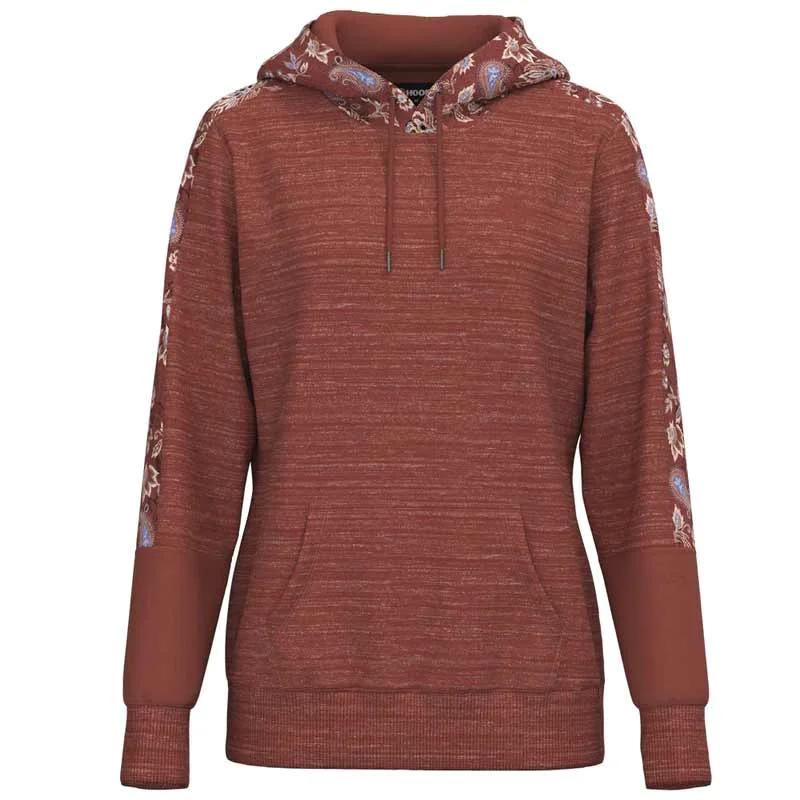Hooey Women's Canyon Marsala Hoodie Hoodie with Zipper Versatile Modern