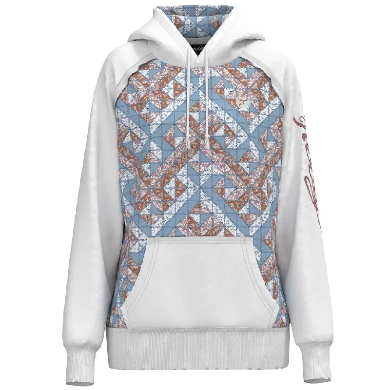Hooey Women's Chaparral Quilted Print Hoodie Hoodie with Magnetic Closure Innovative Modern Hooey Women's Chaparral Quilted Print Hoodie Hoodie with Magnetic Closure Innovative Modern
