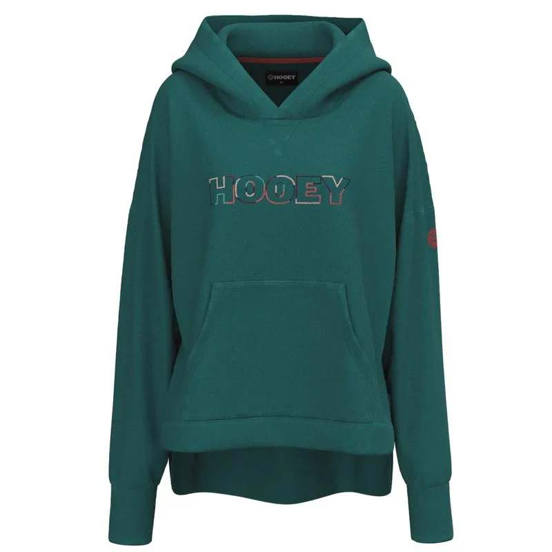 Hooey Women's Roomy Deep Lake Hoodie Hoodie with Emblem Brand Identity