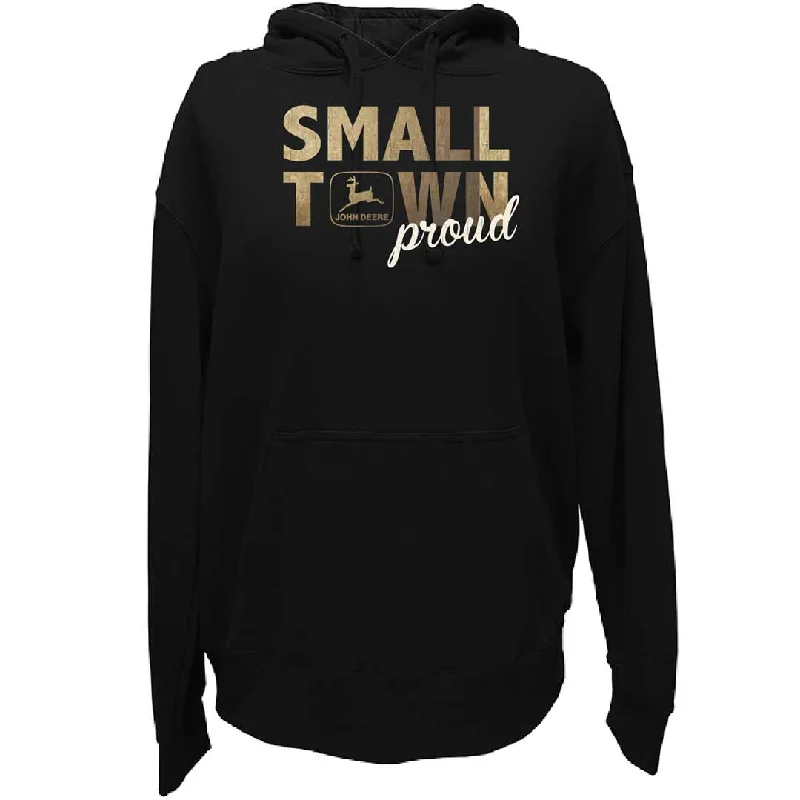 John Deere Women's Small Town Proud Hoodie Hoodie with Embroidery Detailed Premium