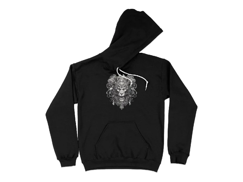 Lion Skull Unisex Hoodie Zip Hoodie Drawstring Kangaroo Pocket