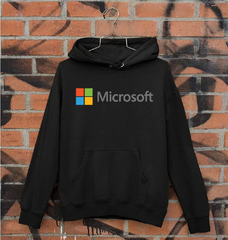 Microsooft Unisex Hoodie for Men/Women Hoodie with Exposed Zipper Edgy Industrial