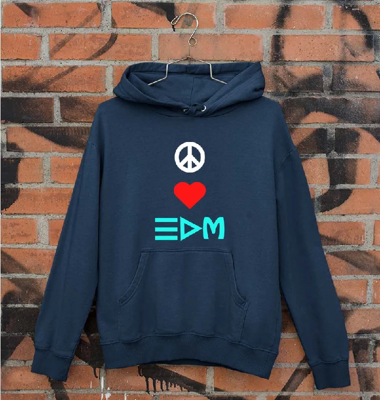 Peace Love EDM Unisex Hoodie for Men/Women