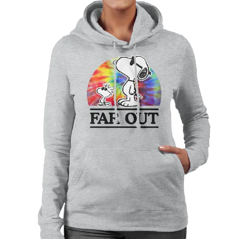 Peanuts Far Out Snoopy & Woodstock Women's Hooded Sweatshirt