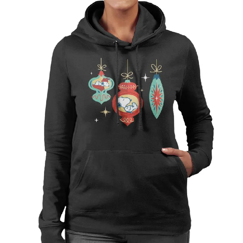 Peanuts Snoopy Asleep In A Bauble Women's Hooded Sweatshirt