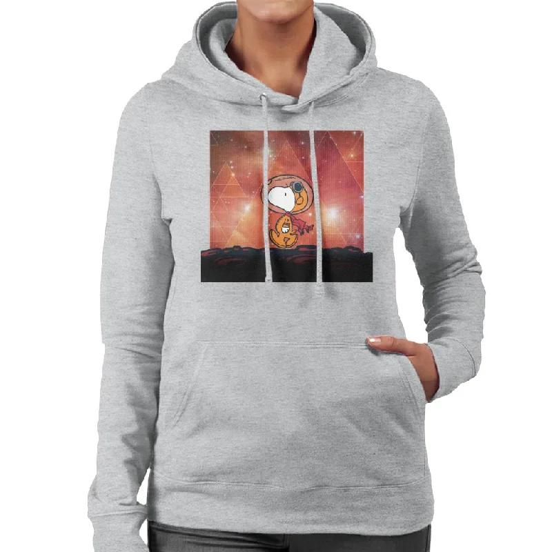 Peanuts Snoopy Astronaut On Mars Women's Hooded Sweatshirt