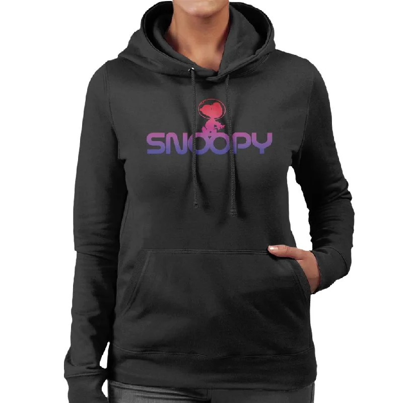 Peanuts Snoopy Purple Pink Fade Women's Hooded Sweatshirt