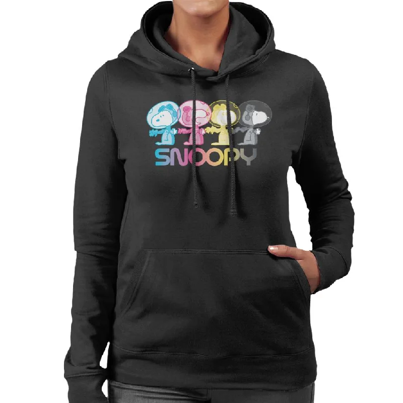 Peanuts Snoopy Space Emotions Women's Hooded Sweatshirt