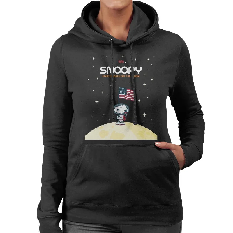 Peanuts Snoopy Starry Planetary Flag Women's Hooded Sweatshirt