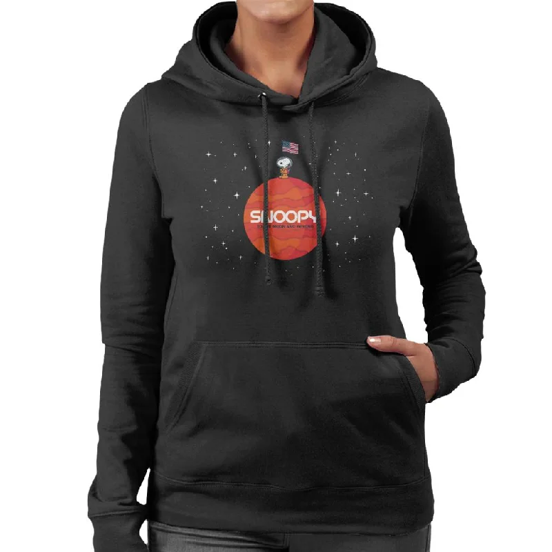 Peanuts Snoopy To The Moon And Beyond Women's Hooded Sweatshirt