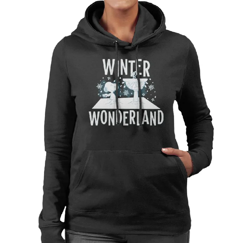 Peanuts Snoopy Woodstock Winter Wonderland Women's Hooded Sweatshirt