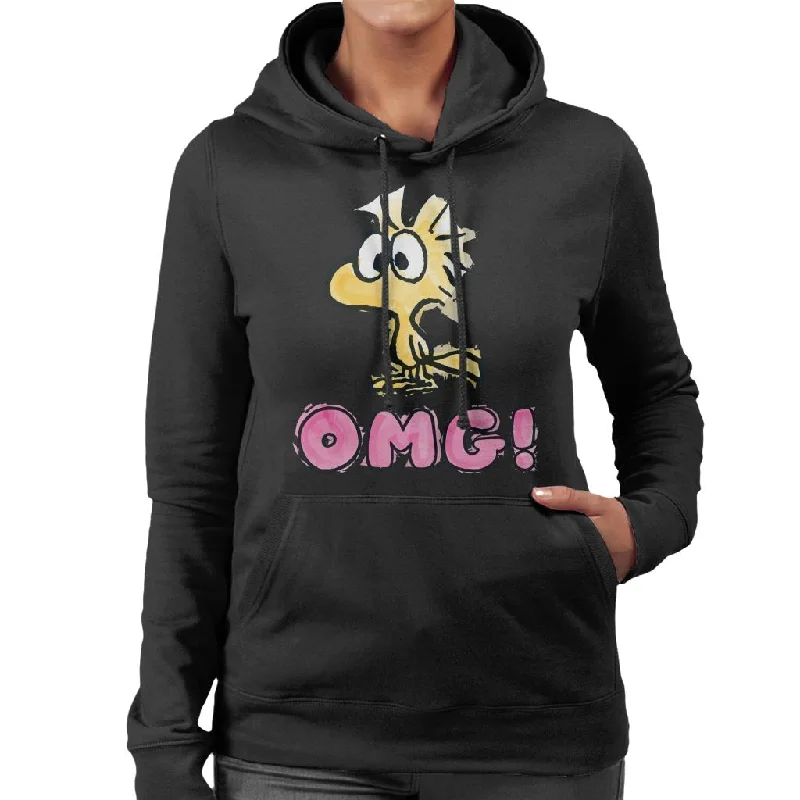 Peanuts Woodstock OMG Women's Hooded Sweatshirt