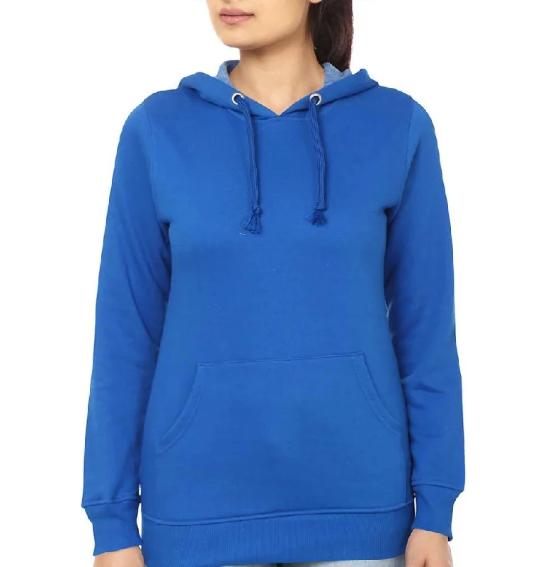 Plain Royal Blue Hoodie Sweatshirt for Women Hoodie with Illustration Artistic Creative Plain Royal Blue Hoodie Sweatshirt for Women Hoodie with Illustration Artistic Creative