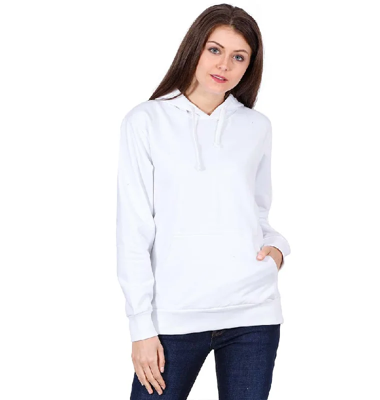 Plain White Hoodie Sweatshirt for Women Hoodie with Pastel Soft Subtle