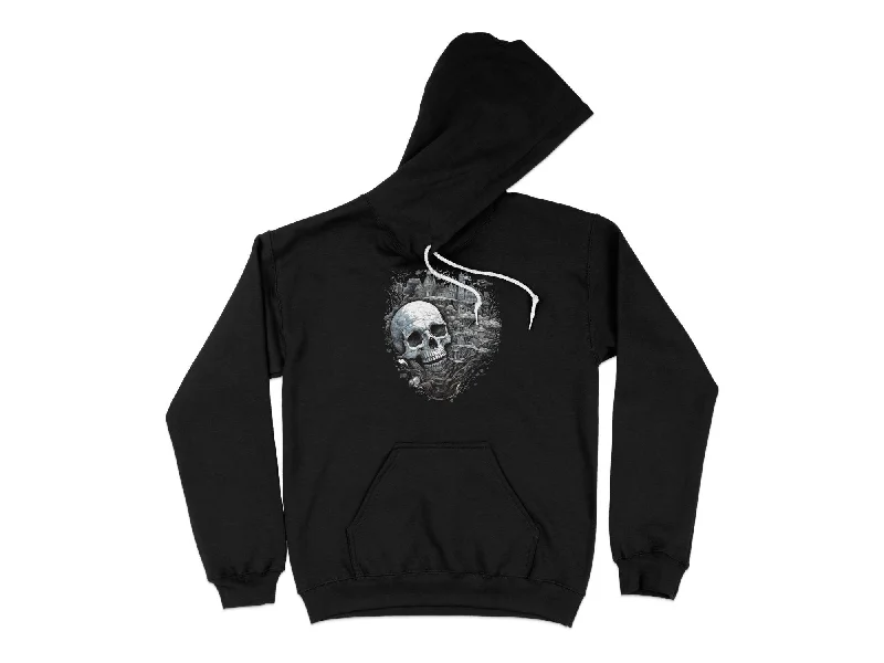 Skull Castle Unisex Hoodie Hoodie with Emblem Brand Identity