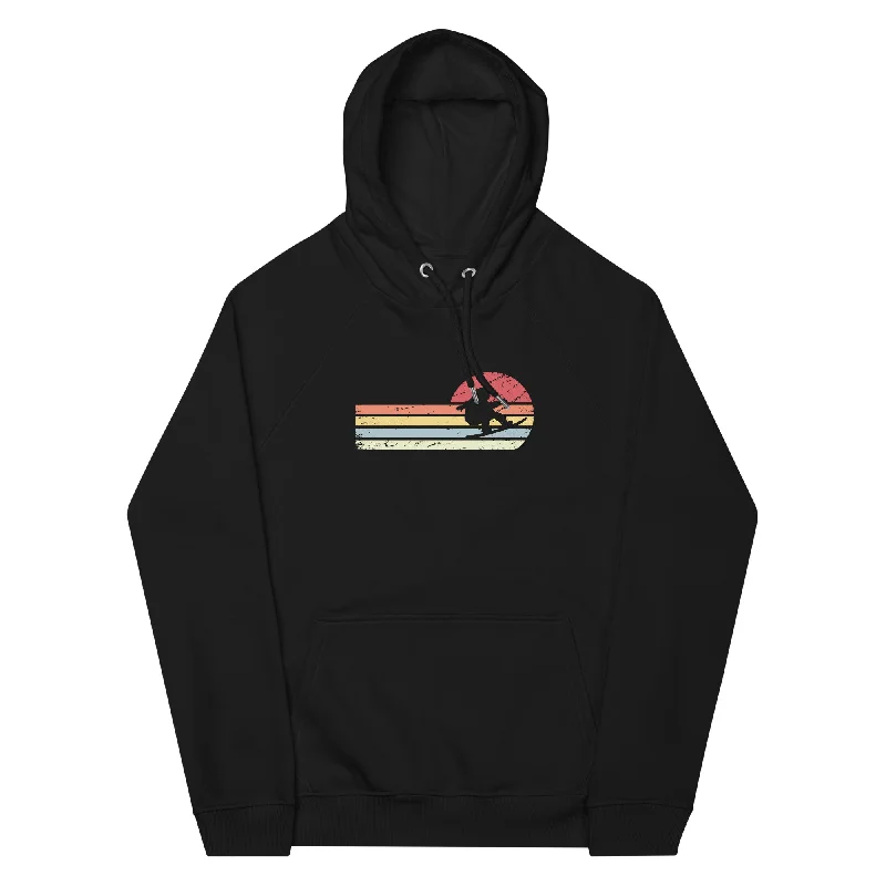 Sonne und Retro Linies - Snowboarding - Unisex Premium Organic Hoodie