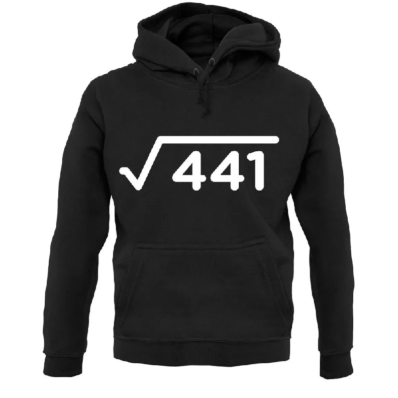 Square Root Birthday 21 Unisex Hoodie