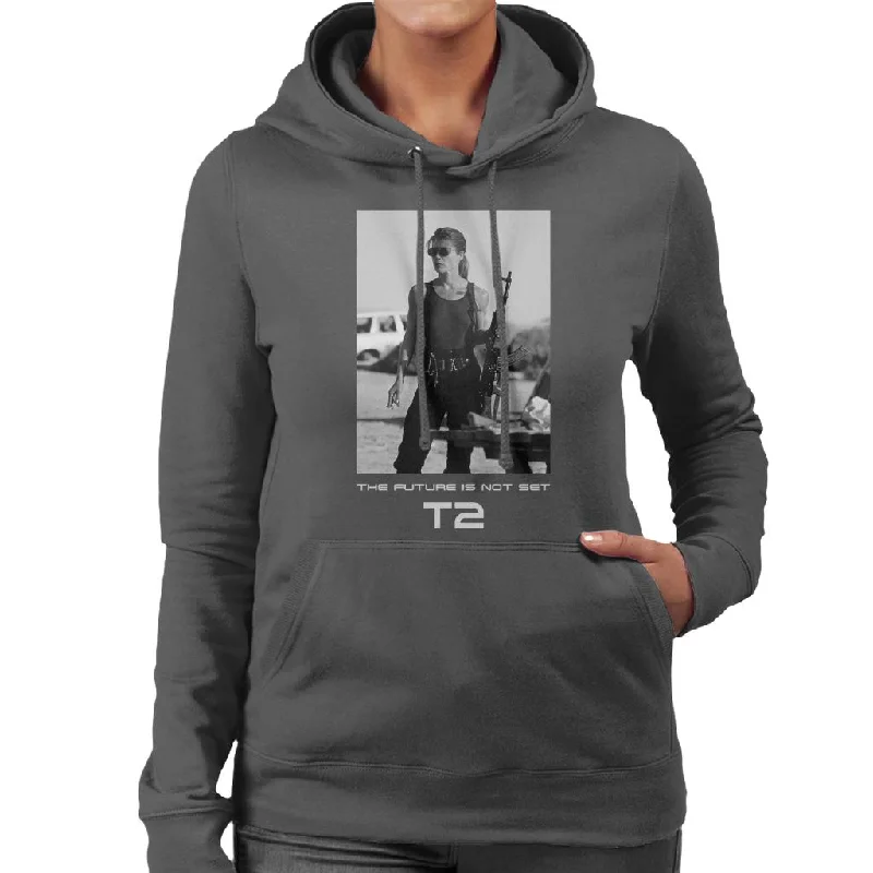 Terminator 2 Judgement Day Sarah Connor The Future Women's Hooded Sweatshirt Hoodie with Fur Luxurious Winter Terminator 2 Judgement Day Sarah Connor The Future Women's Hooded Sweatshirt Hoodie with Fur Luxurious Winter
