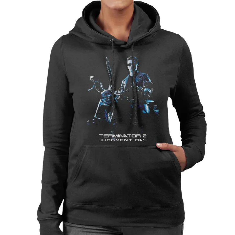 Terminator 2 Judgement Day Theatrical Poster Women's Hooded Sweatshirt Hoodie with Patch Decorative Personalized Terminator 2 Judgement Day Theatrical Poster Women's Hooded Sweatshirt Hoodie with Patch Decorative Personalized