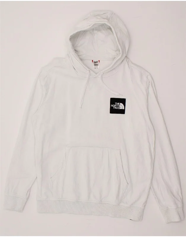 THE NORTH FACE Mens Graphic Hoodie Jumper XL White Cotton