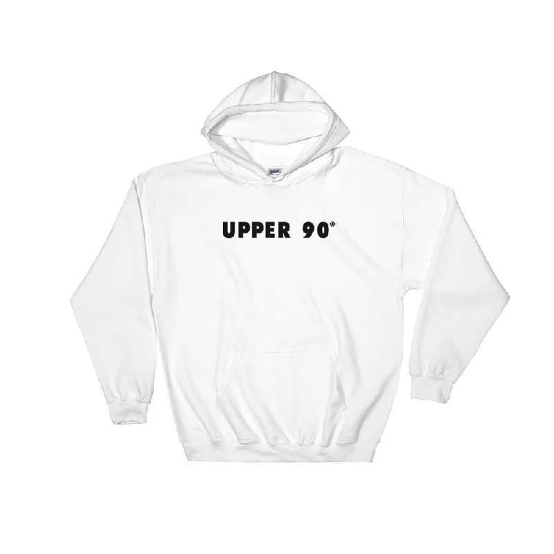 Upper 90 Hoodie BL Hoodie with Raw Hem Edgy Unfinished