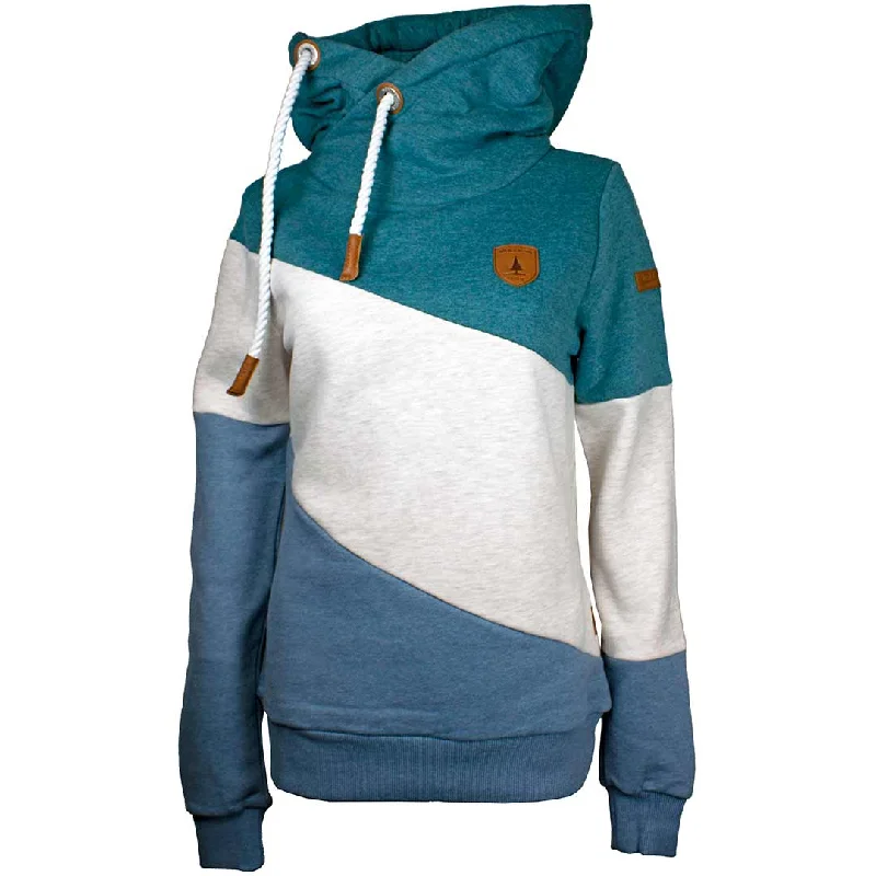 Wanakome Women's Selene Colour-Blocked Hoodie Hoodie with Puffed Sleeves Voluminous Trendy Wanakome Women's Selene Colour-Blocked Hoodie Hoodie with Puffed Sleeves Voluminous Trendy
