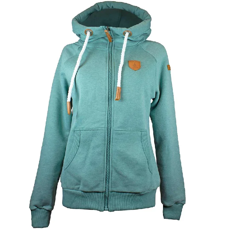 Wanakome Women's Hera Full Zip Hoodie Hoodie with High Neck Warm Protective