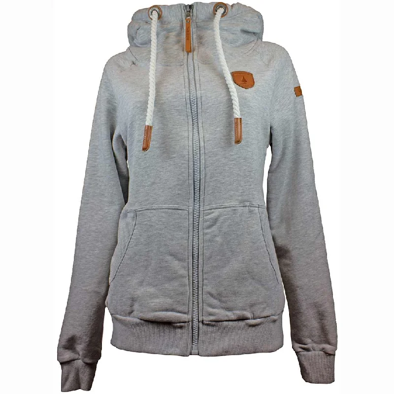 Wanakome Women's Hera Zip-Up Hoodie Hoodie with Illustration Artistic Creative