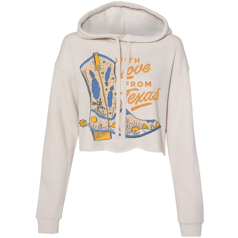 With Love Texas Cropped Hoodie