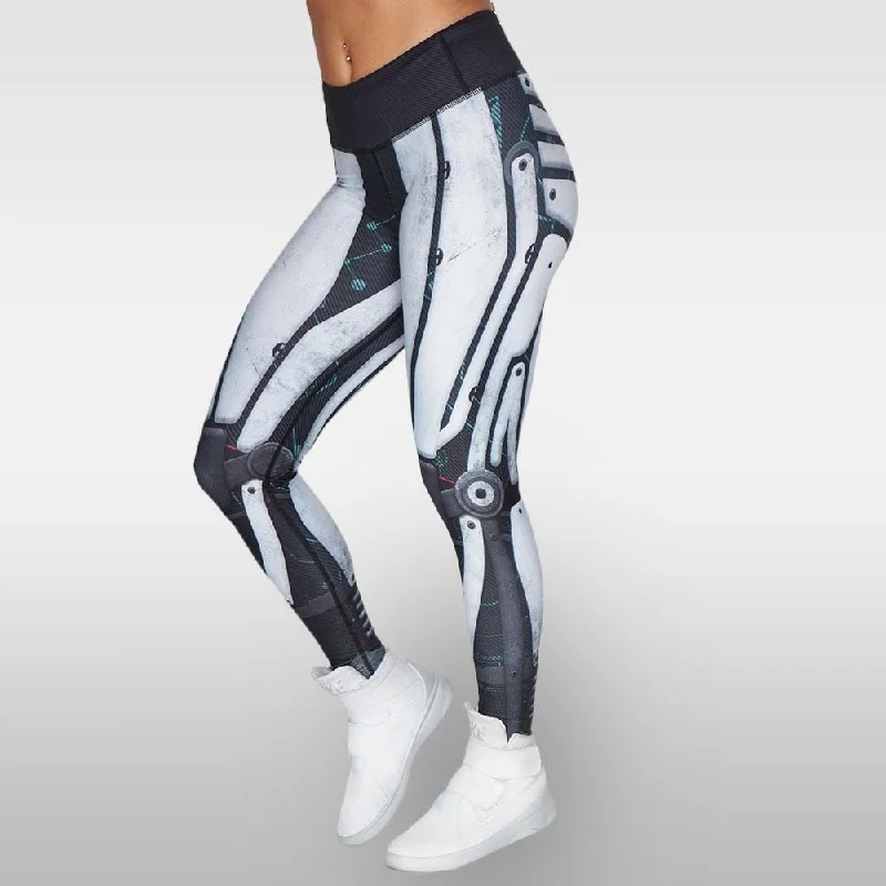 Anarchy Apparel Robota Compression Leggings Cozy Cotton Leggings