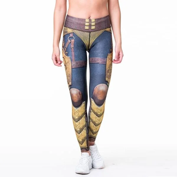 Anarchy Apparel Victorian Compression Leggings Elegant Black Leggings