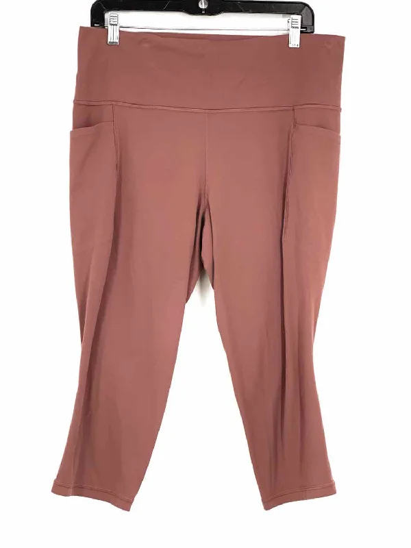 ATHLETA Women's Terra Cota ATHLETIC Size XL Leggings Elegant Black Leggings