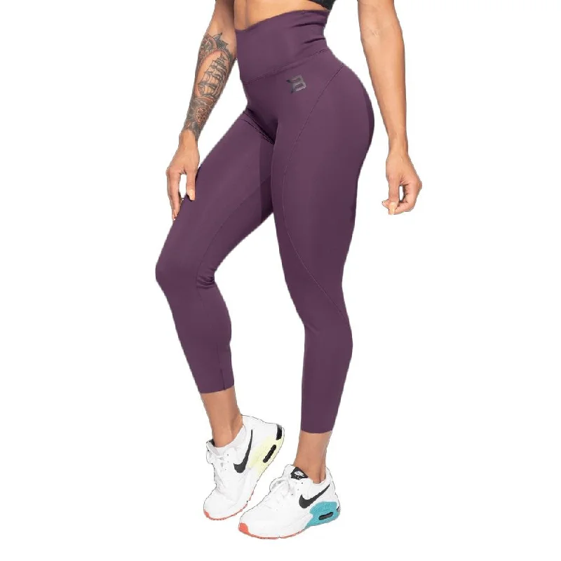 Better Bodies High Waist Leggings - Royal Purple Cozy Textured Workout Leggings