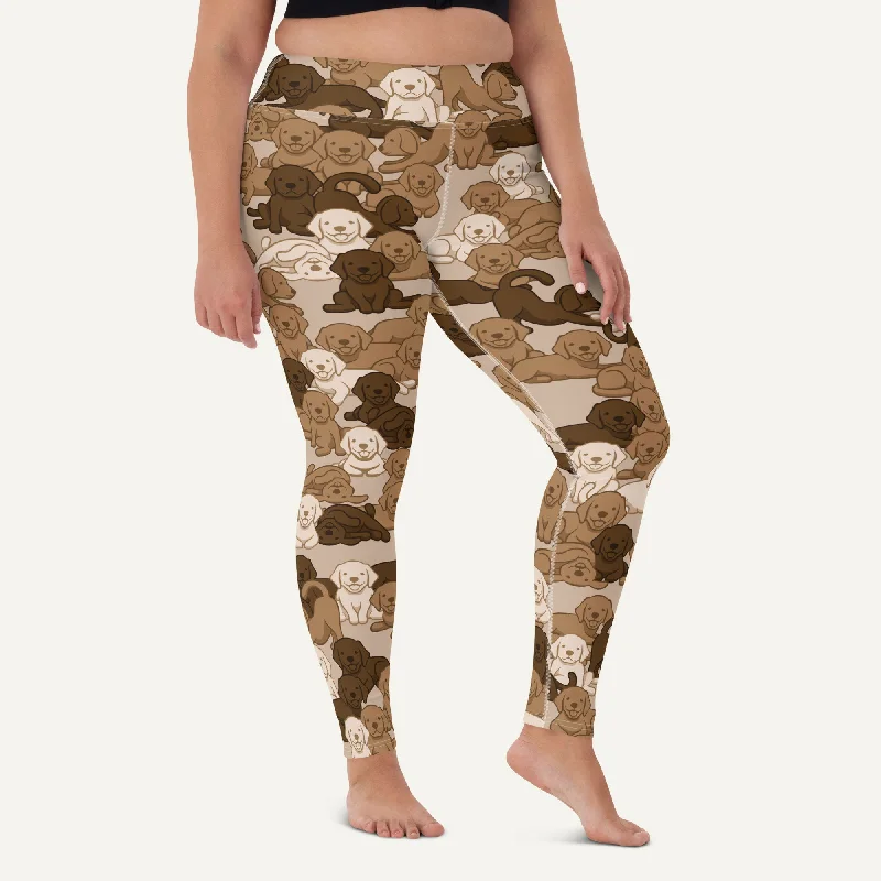 Dogs Camouflage Desert High-Waisted Leggings Stylish Athletic Wear Leggings