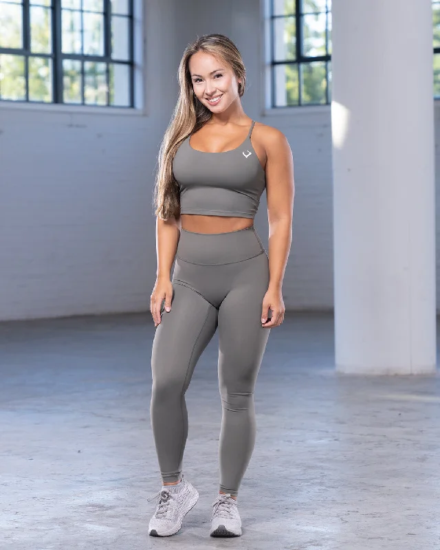 Elevate Olive Leggings Trendy Flared Leggings