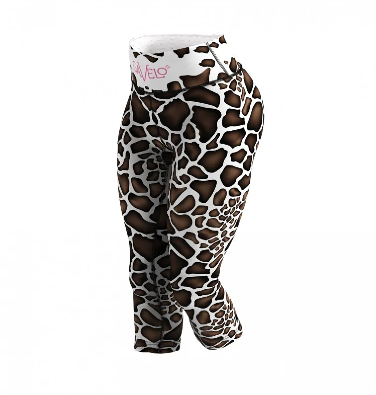 Gavelo Giraffe Capri Leggings Trendy Tie-Dye Leggings