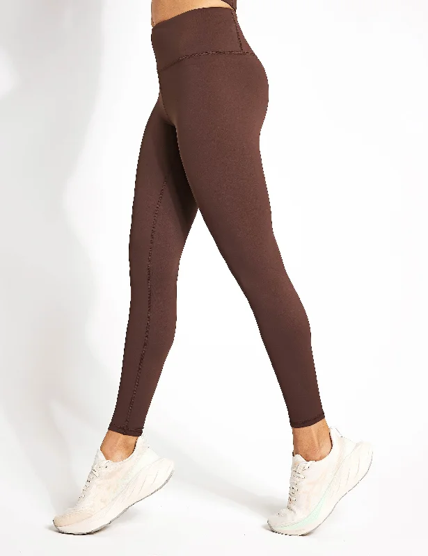 Astrid Full Length Legging - Oak Trendy Color Block Leggings
