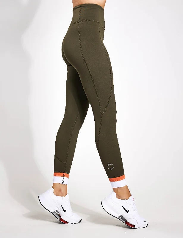 Strike-Back Legging - Olive Green Trendy Adjustable Waist Leggings