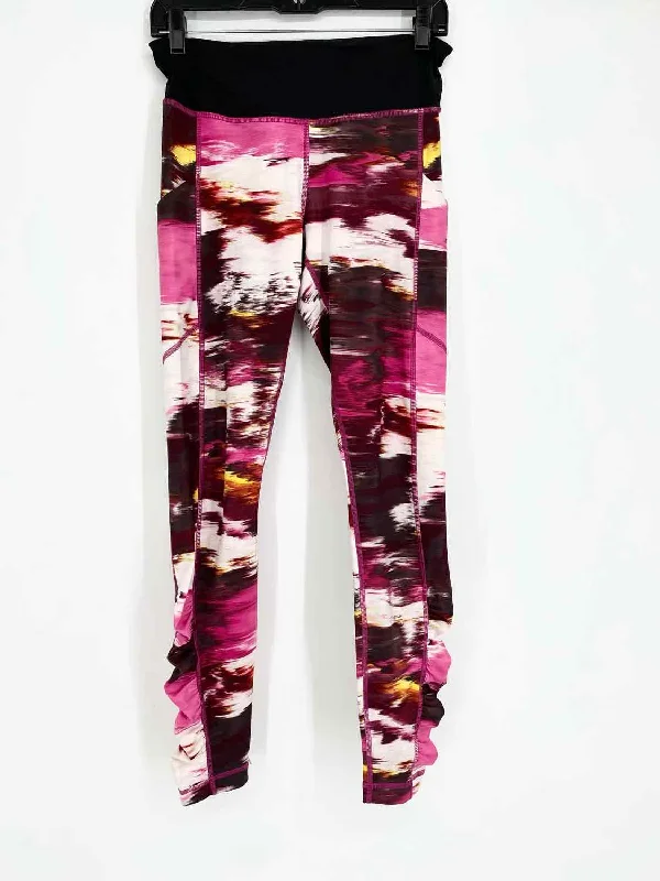 Lululemon Women's Pink Print Abstract ATHLETIC Size 6 Leggings Elegant Metallic Leggings Lululemon Women's Pink Print Abstract ATHLETIC Size 6 Leggings Elegant Metallic Leggings